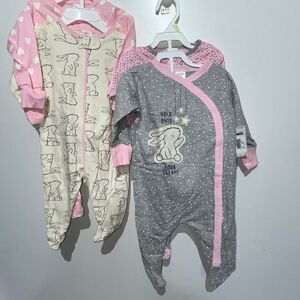 Gerber Baby‎ Girl's Multicolor One Piece Bodysuits Size 0-3 Months NWT Set of 4